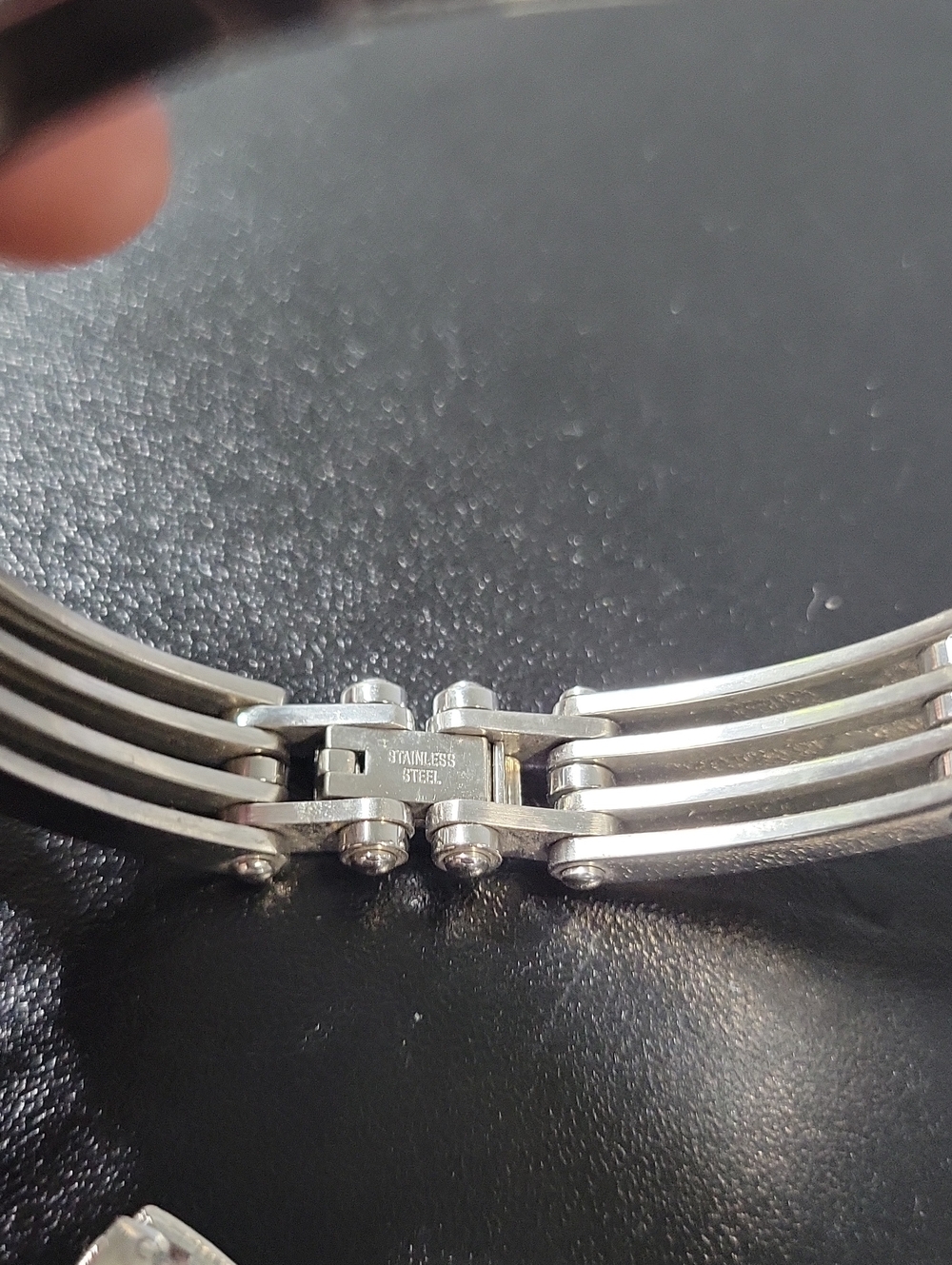 Silver Tone Crystal Multi-Stack Bangle Set - Picture 4 of 9
